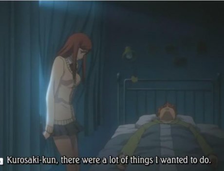 Orihime taking goodbye