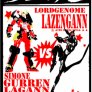Gurren Lagann vs Lazengann Fight Poster