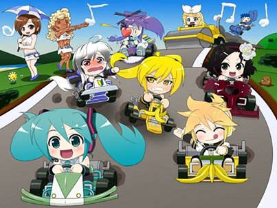 vocaliod mini cart racing