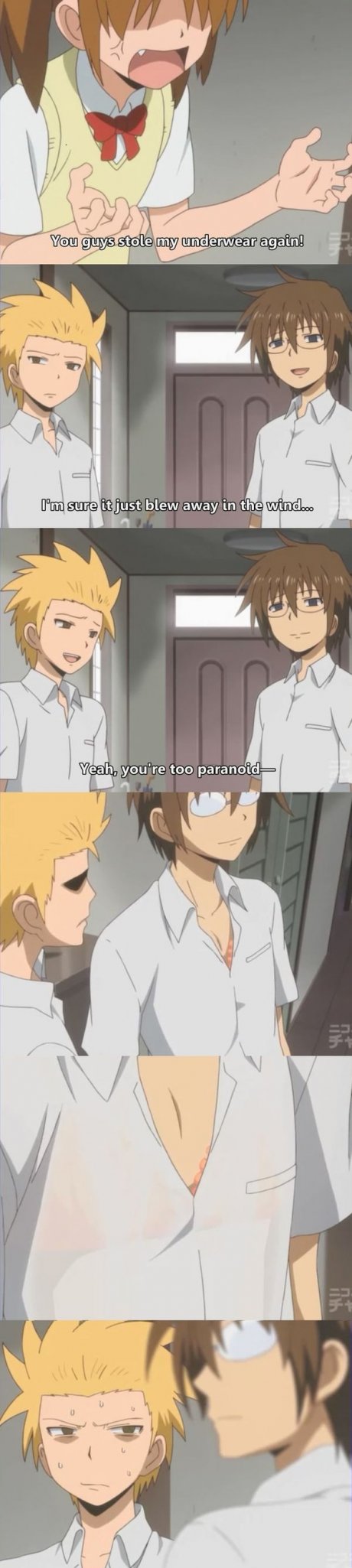 Stealing underwear.