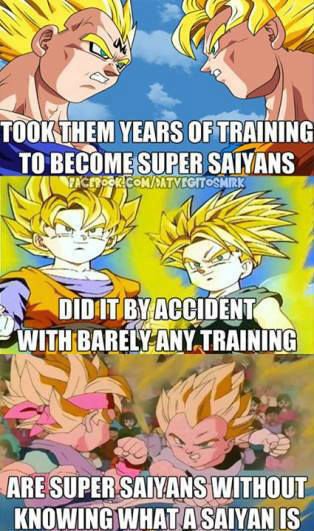 The (De)Evolution of Super Saiyans