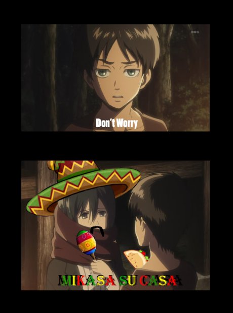 Eren, I need a place to stay...