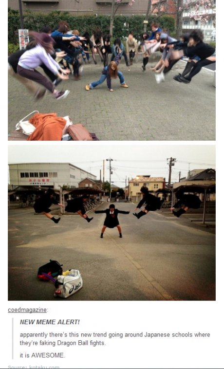 Japanese Schools Fake Dragonball Fights