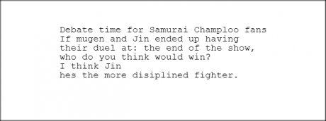 Samurai Champloo debate