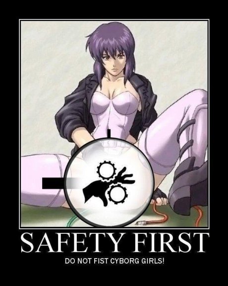 SAFETY FIRST - DO NOT FIST CYBORG GIRLS