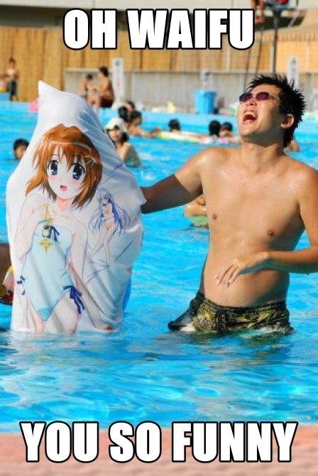 Taking her out for a swim...