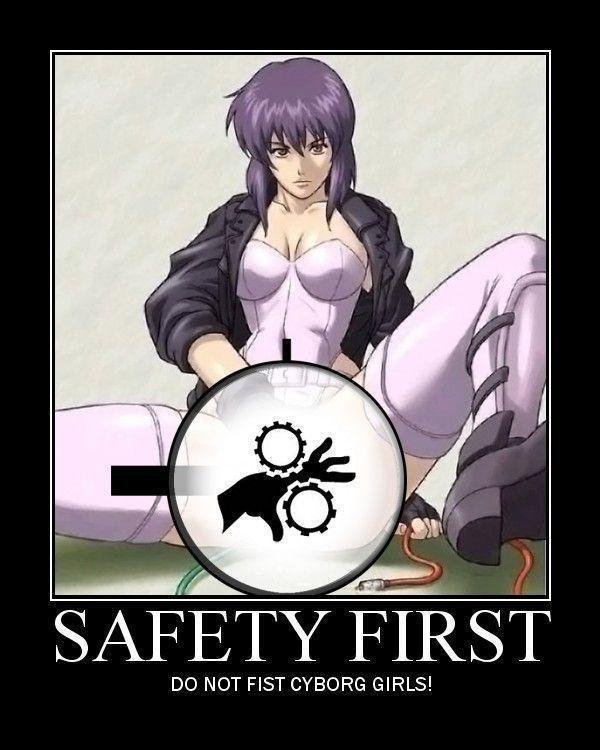 SAFETY FIRST - DO NOT FIST CYBORG GIRLS