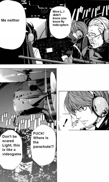 L flying