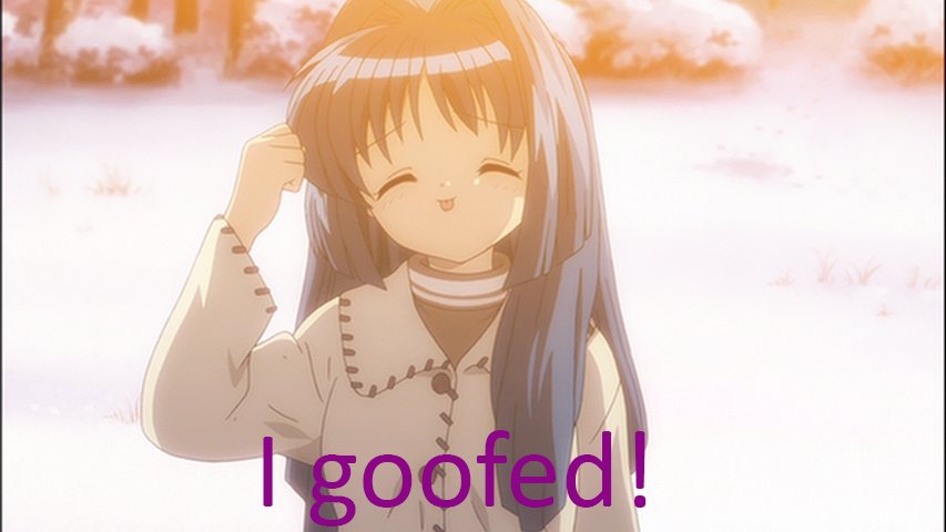 Kanon goofed