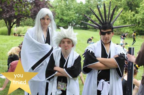 Some cosplayers...