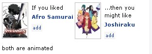 MAL Recommendations