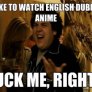 Dubbed Anime