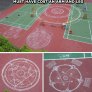 All that chalk...