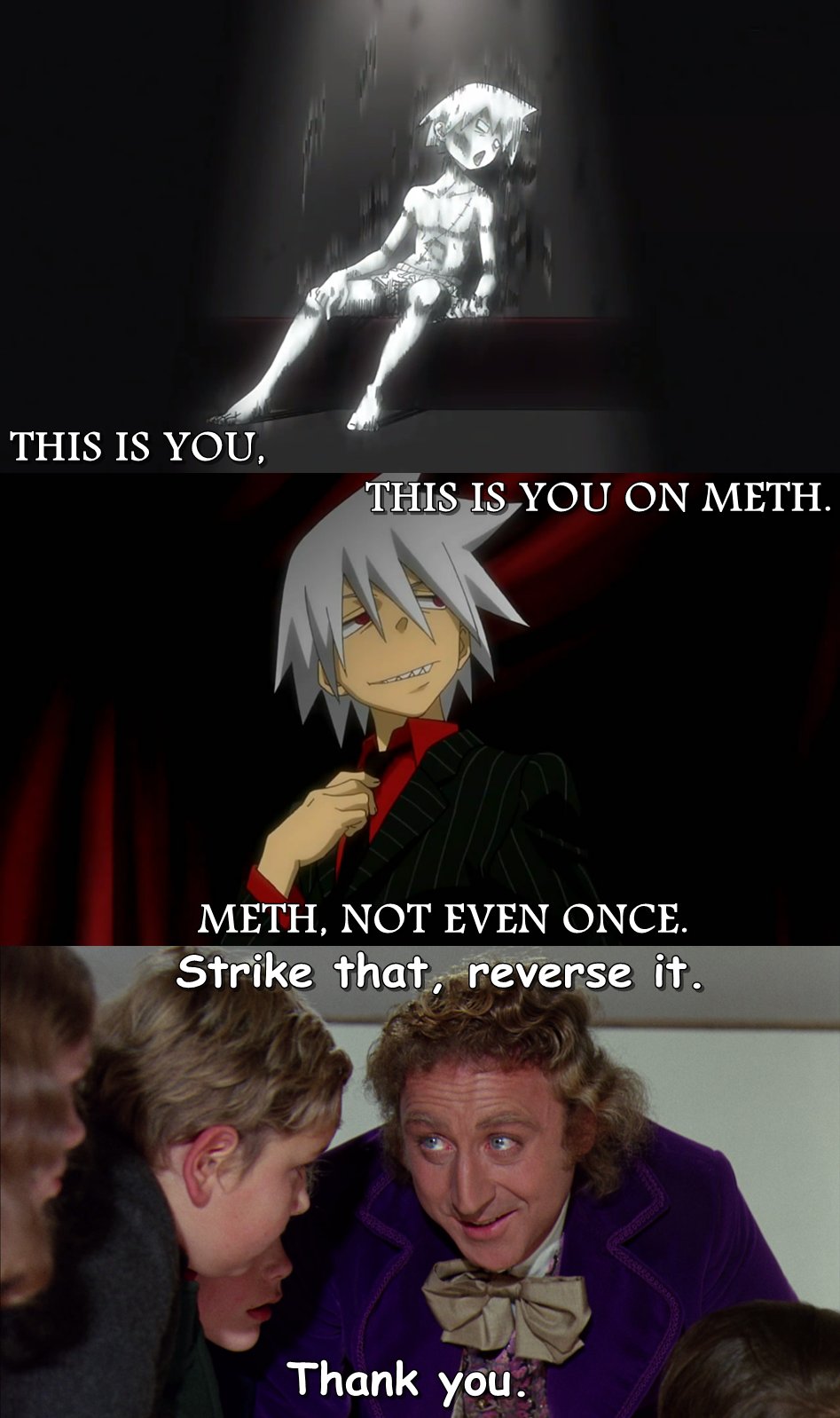 Meth bad. Chocolate good.