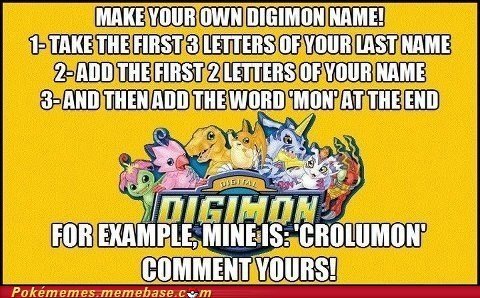 Digimon name