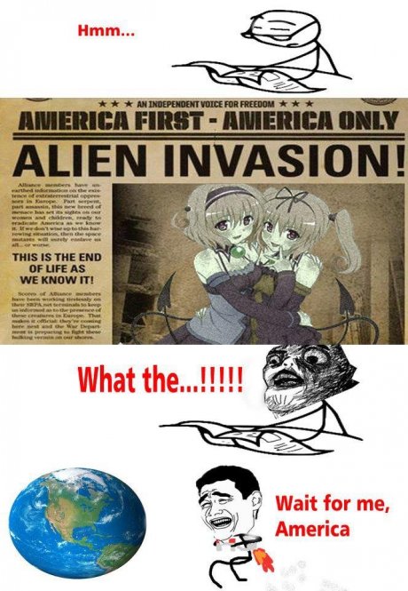 alien in anime