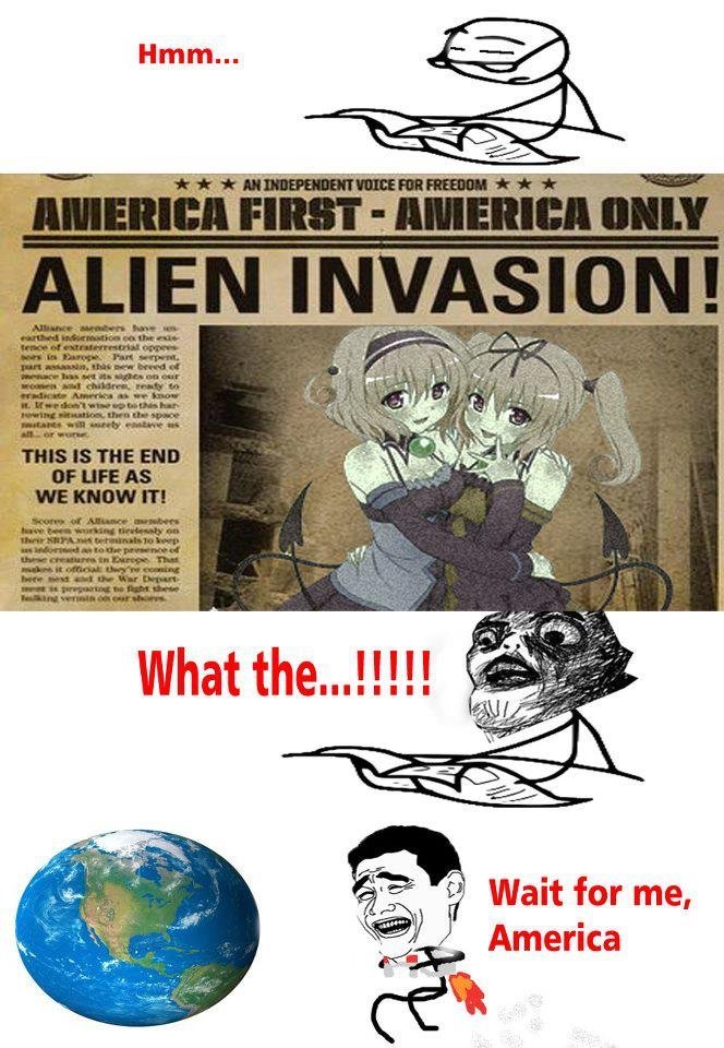 alien in anime
