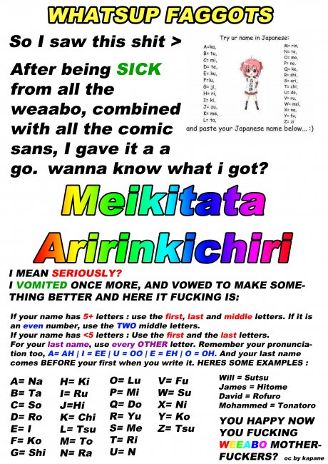 Japanofag chart
