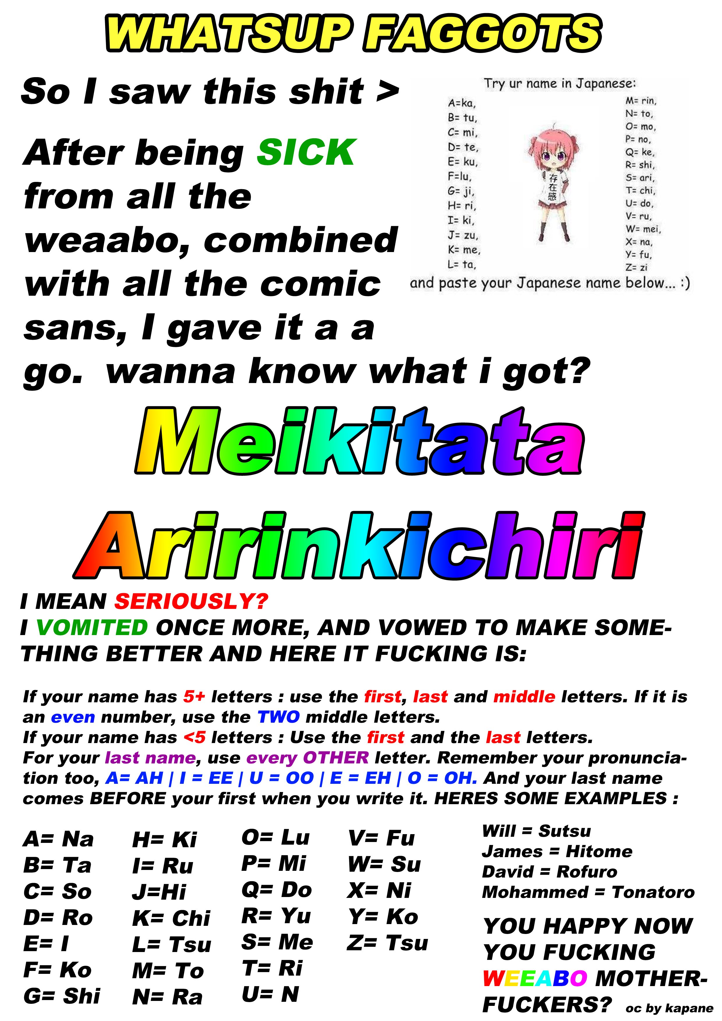 Japanofag chart