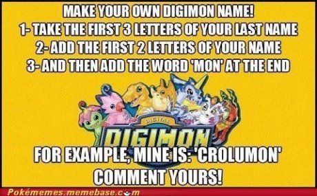 Digimon name