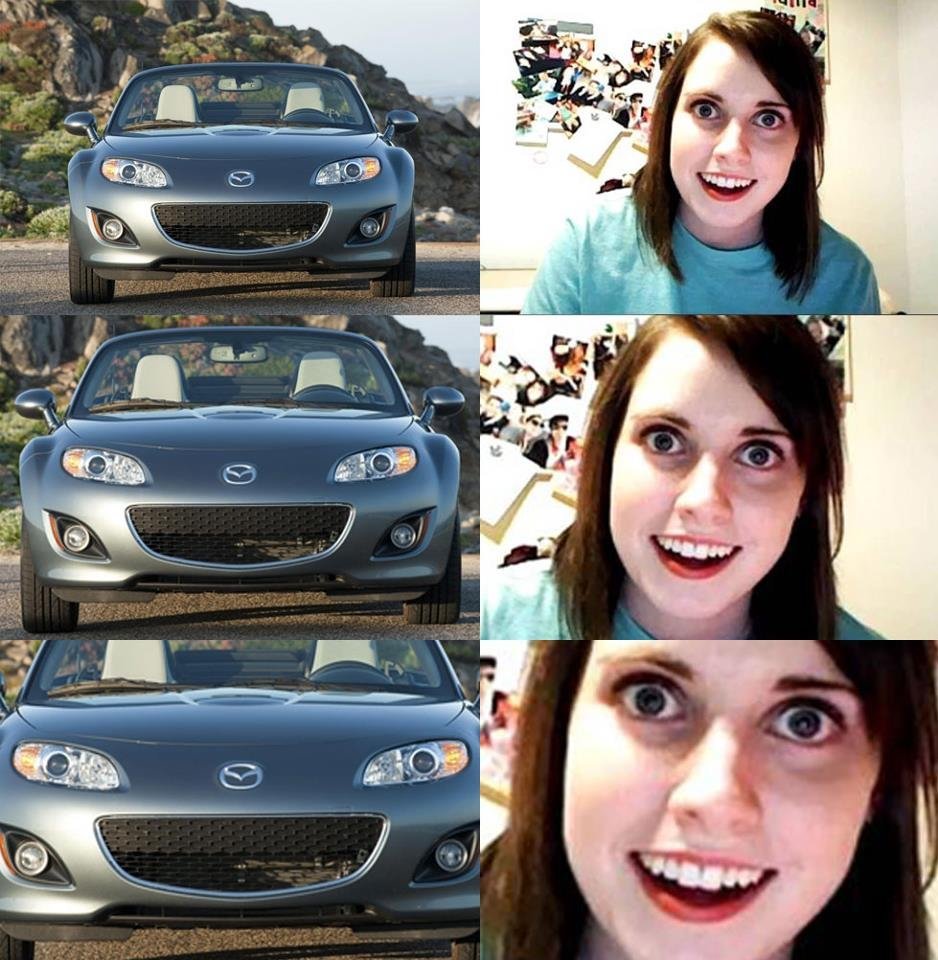 Overly attached Mazda