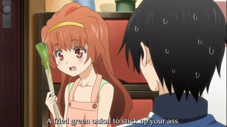 Fried green onions sure have a weird use