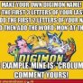 Digimon name