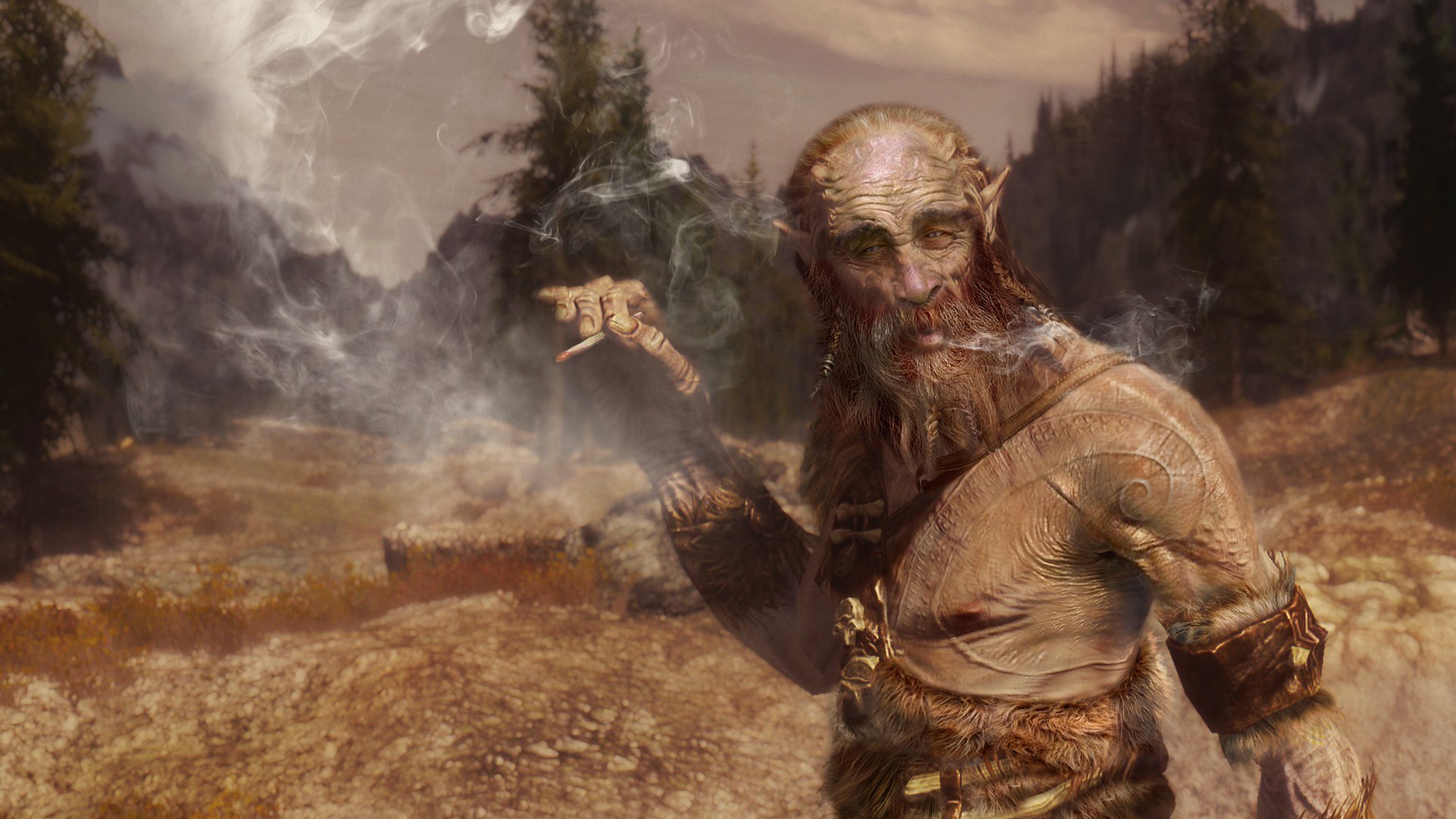 Playing Skyrim while stoned