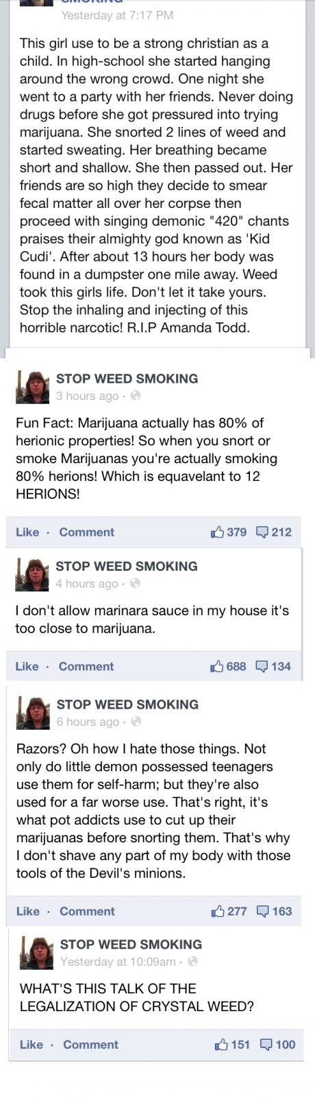 STOP SMOKING WEED