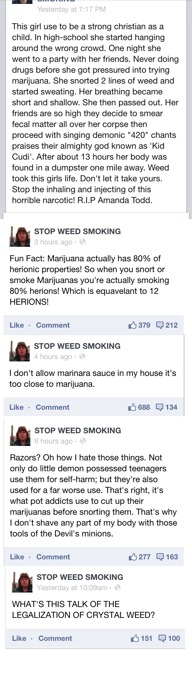 STOP SMOKING WEED