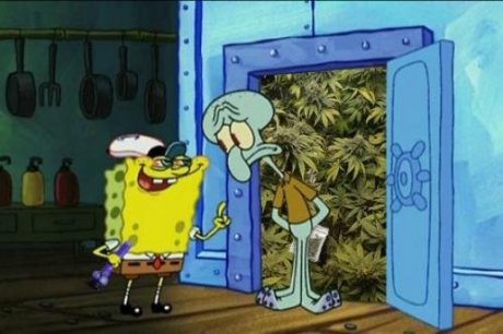 you smoke weed, doncha squidward