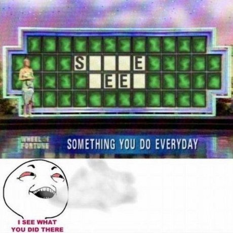 You see it