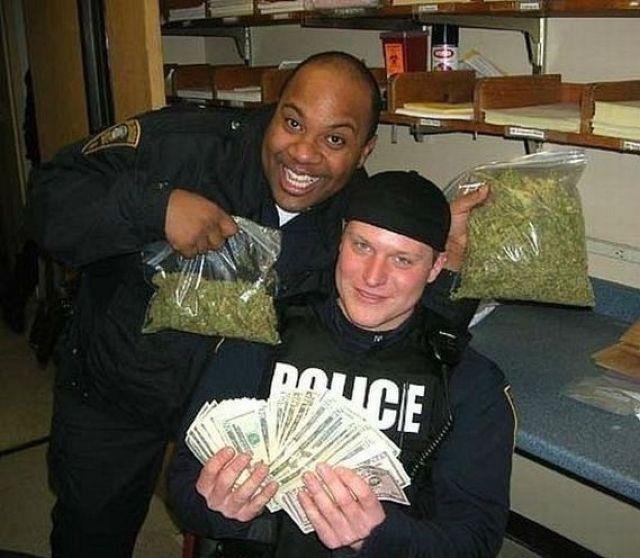 The perks of being a police man.