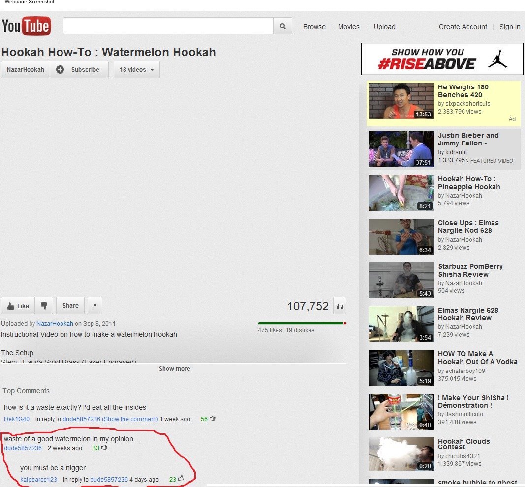 Oh Youtube....