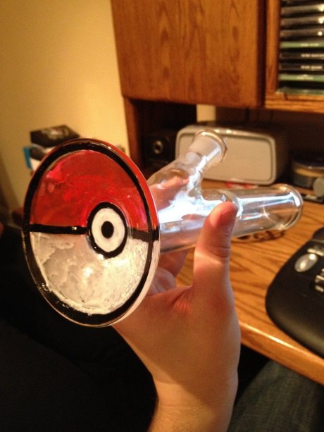 Me and my friend made a pokebong.