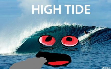 High tide