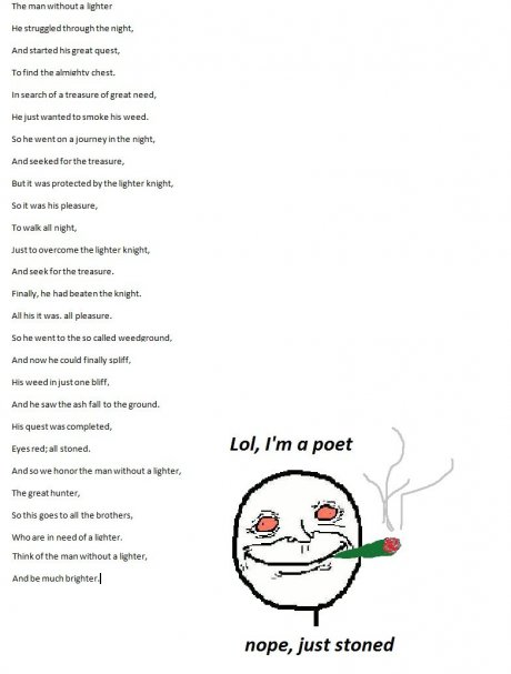 A man without a lighter