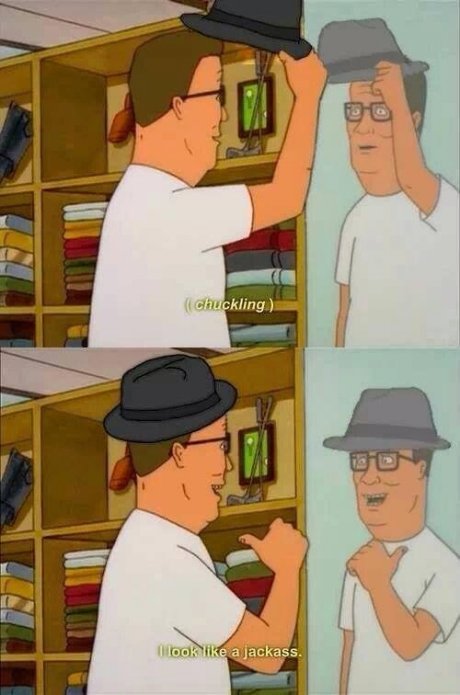 Hank hill knows euphoric