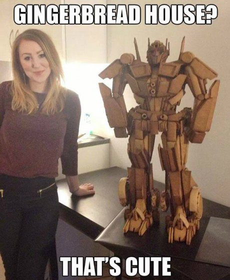 Gingerbread Optimus Prime