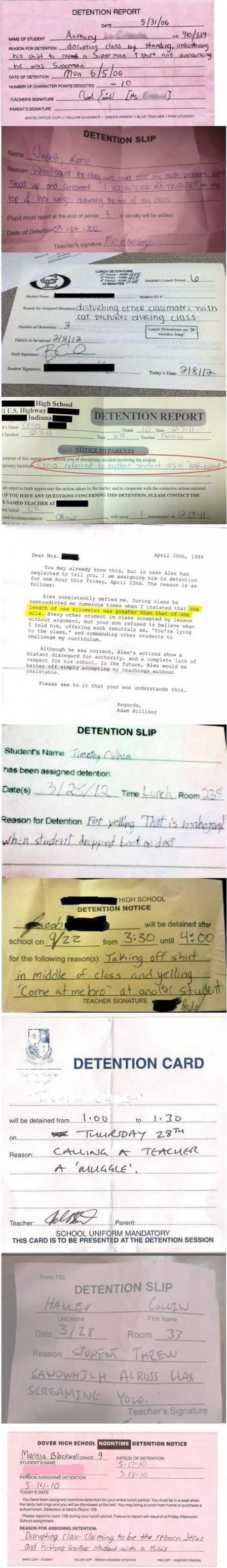 Detention Slip Compilation