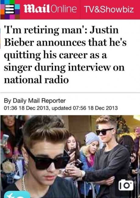 Please be real.
