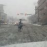 Unicycle in the snow part 2