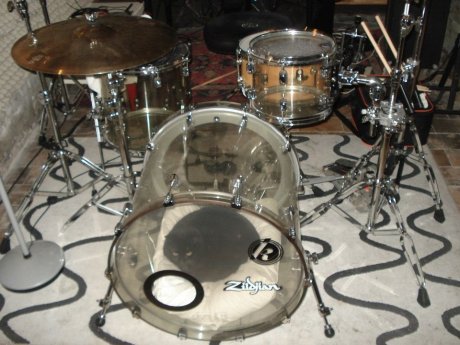 Cat in a bass drum