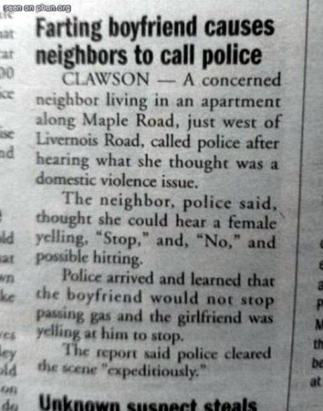 breaking farts