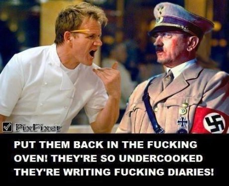 It's funny coz it's Hitler