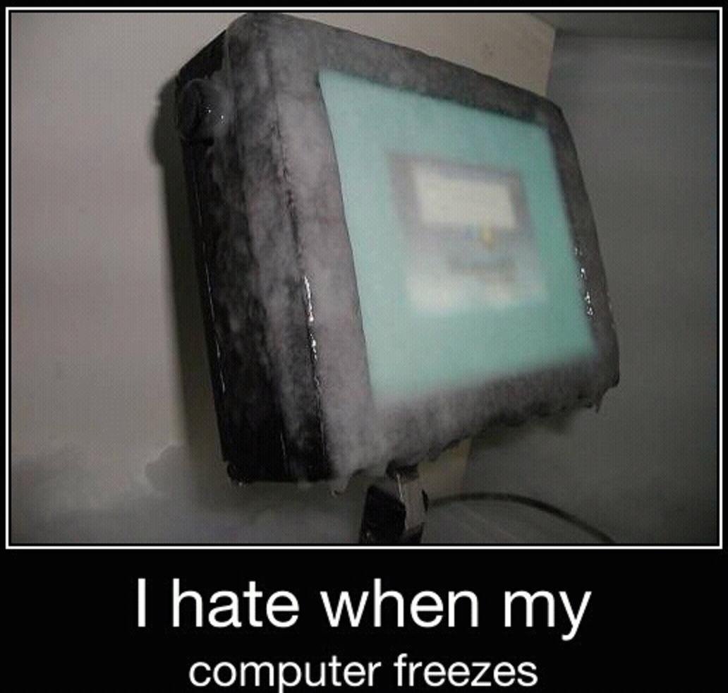 Freeze computer. Computer Freeze. Computer is Frozen.