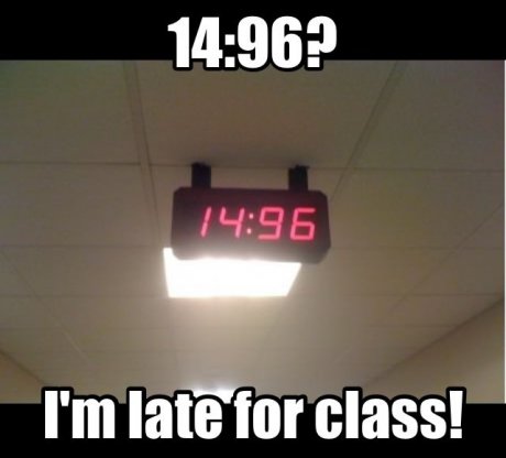 I'm late!