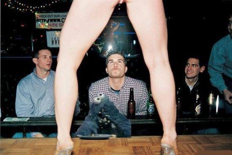 Cookie Monster at the Strip Bar