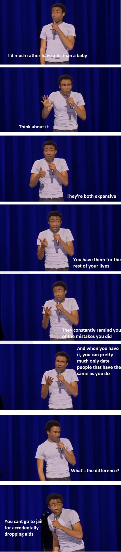 The difference between aids and kids
