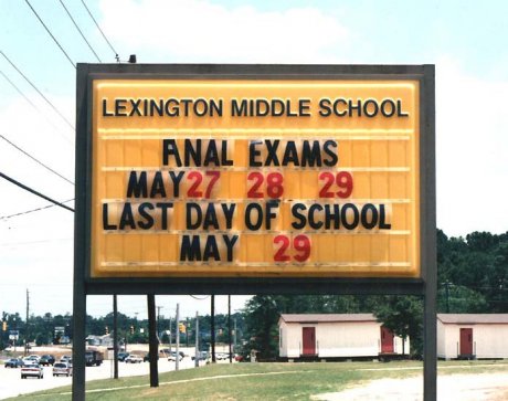 Just be glad you didn't go to school hre
